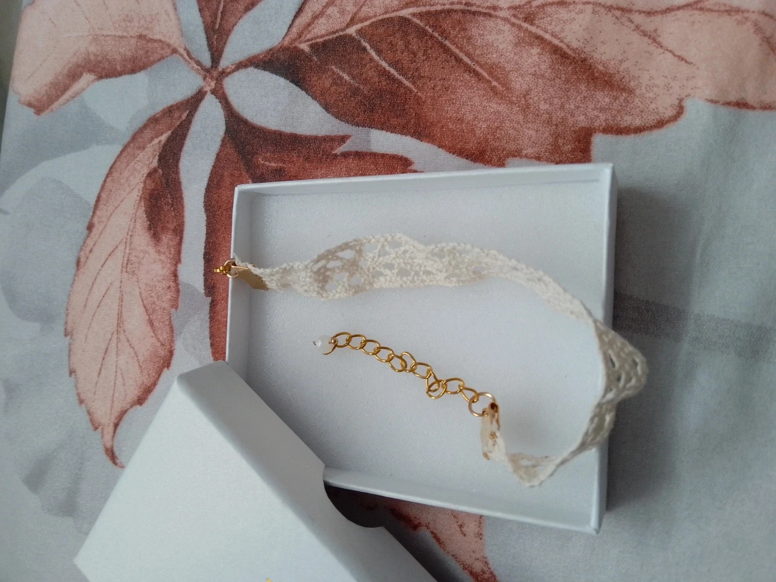 Bracelet bohème en coton et acier inoxydable – photo 2